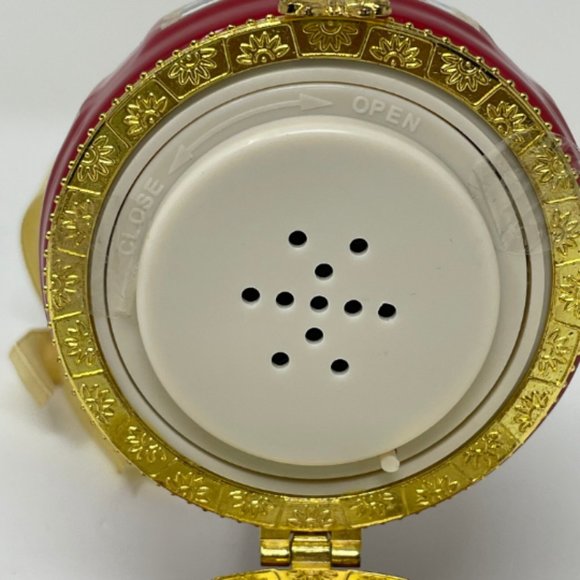 Vintage Y2K Red Bell Musical Ornament Delicate Trinket Box, Desk Decor - Picture 7 of 9